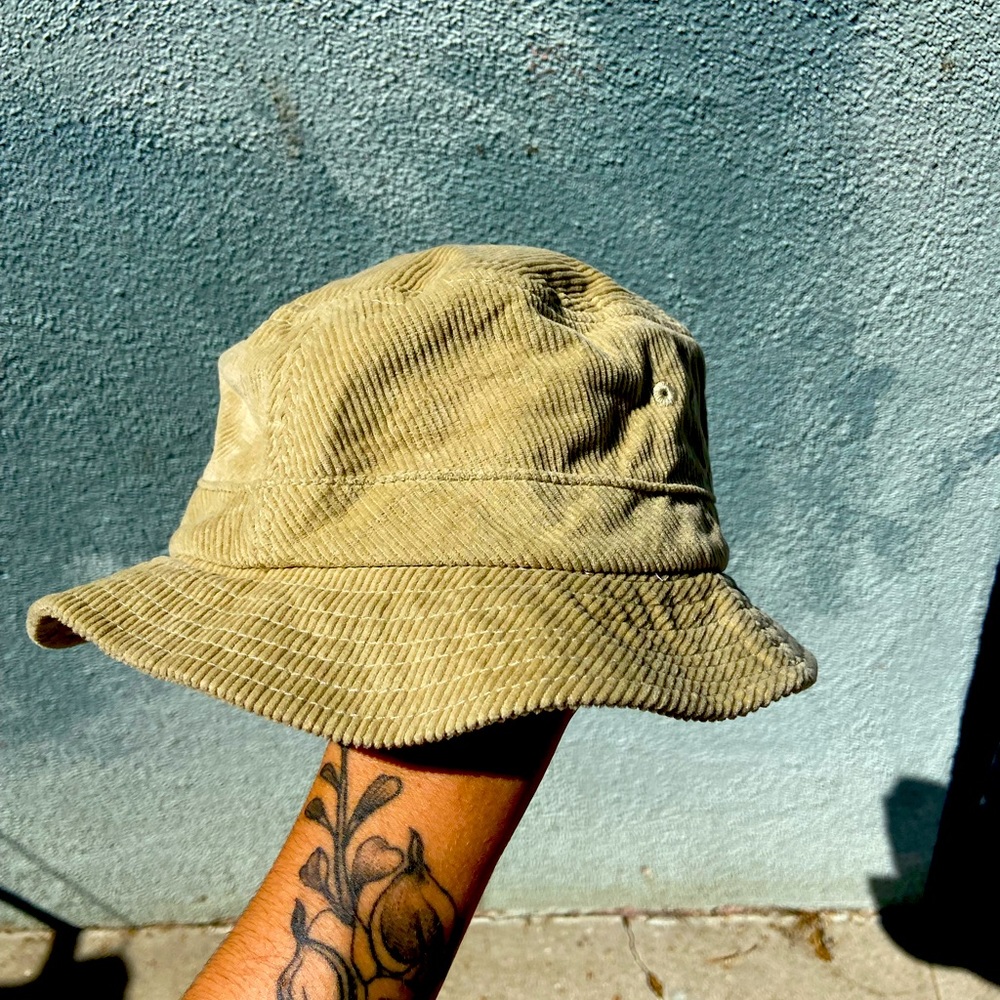 J-crew corduroy bucket hat.